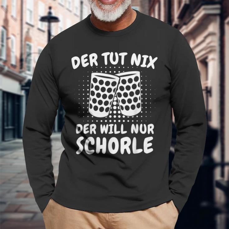 Pfalz Der Tut Nix Der Will Nur Schorle Dubberglas Pfalzkind Langarmshirts Geschenke für alte Männer