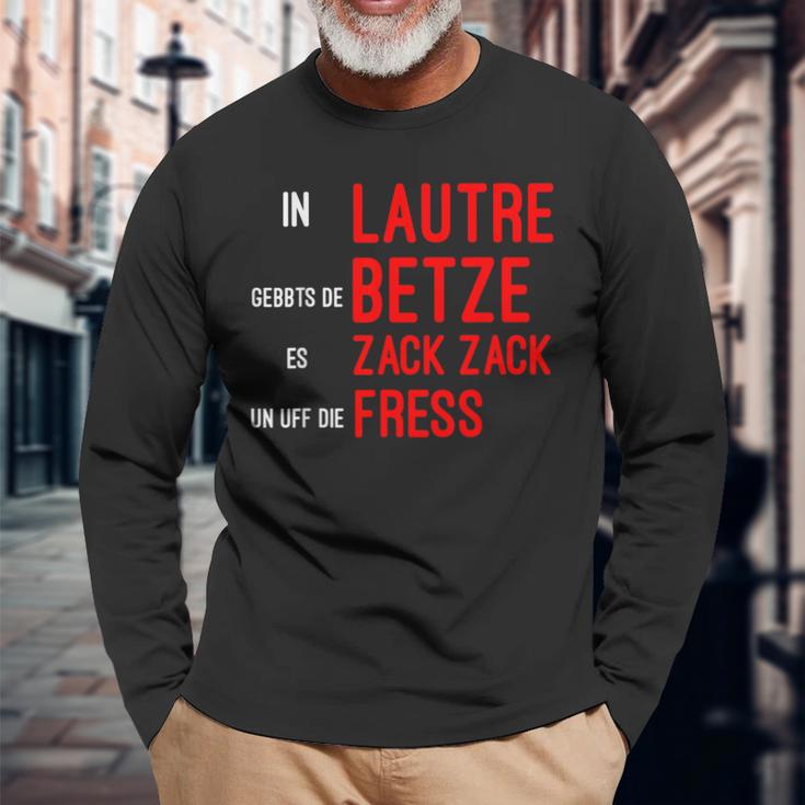 Pfalz Heimatliebe & Betze Fresse Schwarzes Langarmshirts für Lautre Fans Geschenke für alte Männer