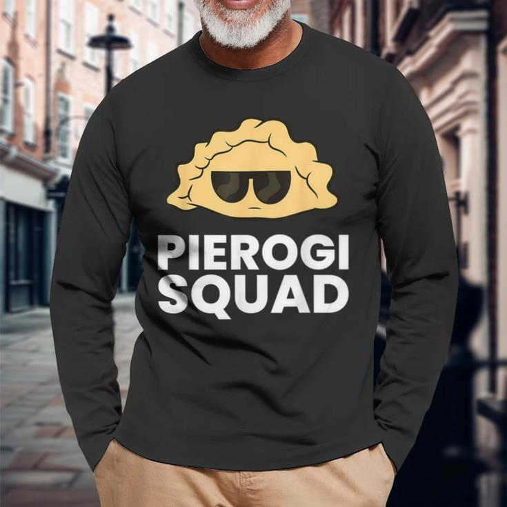 Pierogi Squad Poland Pierogi Langarmshirts Geschenke für alte Männer