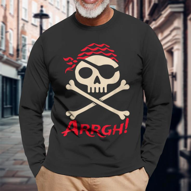 Pirate Argh Boys And Girls Arrgh Pirate Long Sleeve T-Shirt Gifts for Old Men