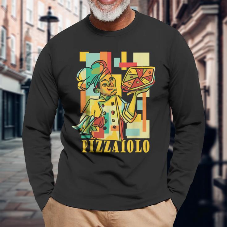 Pizzabäcker Pizzaiolo Langarmshirts Geschenke für alte Männer