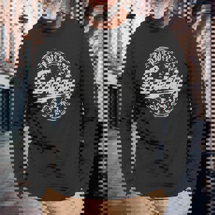 Promoted To Daddy 2025 New Dad First Fathers Day 2025 Daddy Long Sleeve T-Shirt Gifts for Old Men