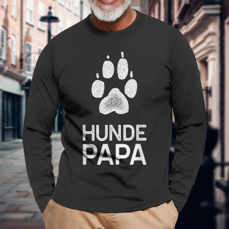 Proud Dog Papa Langarmshirts Geschenke für alte Männer