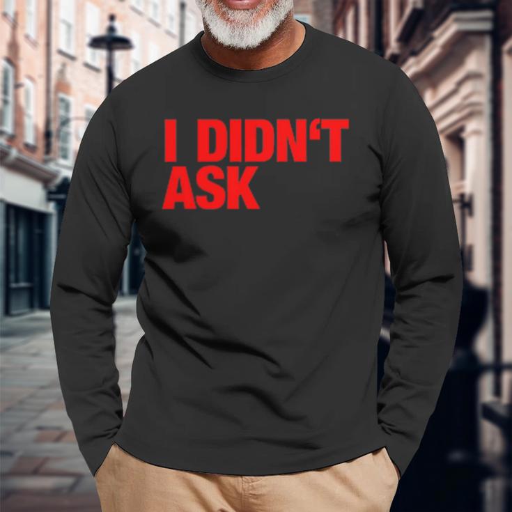 Provokantes Sorry I Didn't Ask Slogan Langarmshirts Geschenke für alte Männer