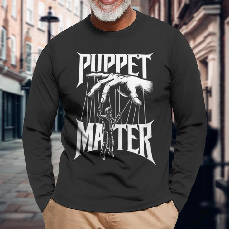 Puppet Master Ventriloquist Ventriloquism Pupper Master Long Sleeve T-Shirt Gifts for Old Men