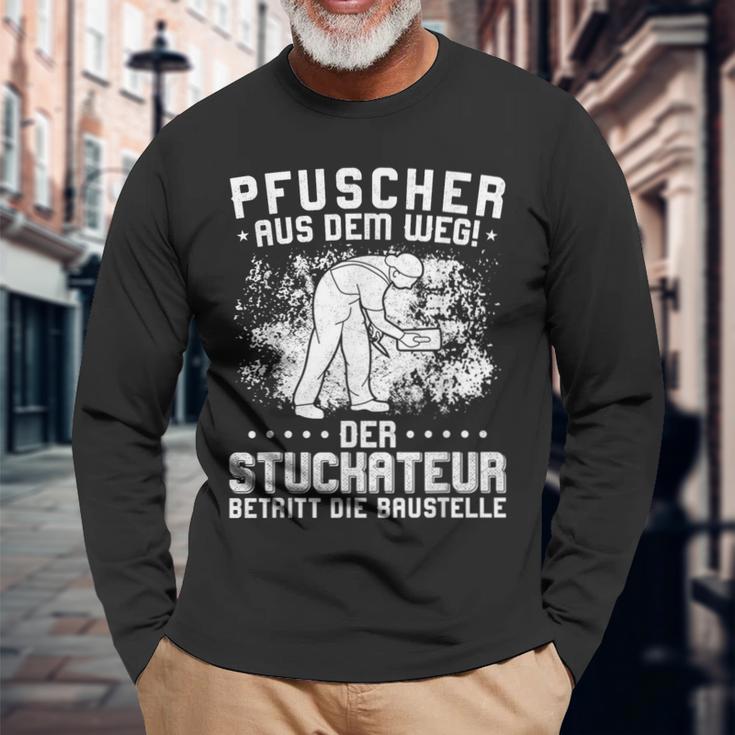 Puscher Aus Dem WegErputzer Plaster Stuckateur S Langarmshirts Geschenke für alte Männer