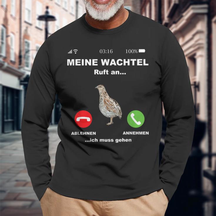 Quail Breeder Quail Egg Langarmshirts Geschenke für alte Männer