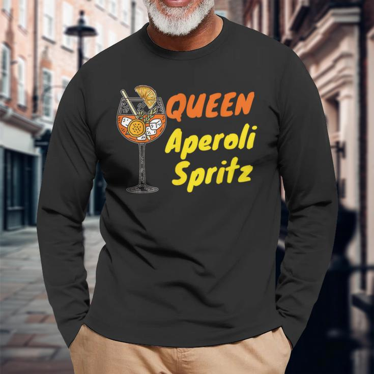 Queen Aperoli Spritz Summer Drink Spritz Langarmshirts Geschenke für alte Männer