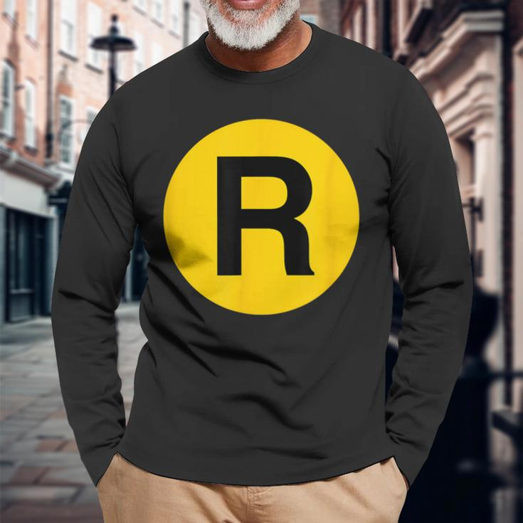 R Train New York Long Sleeve T-Shirt Gifts for Old Men