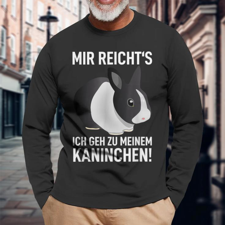 Rabbit Mir Reicht's Ich Geh Zu Meinem Rabbit Langarmshirts Geschenke für alte Männer