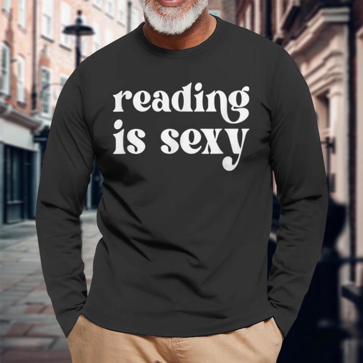 Reading Is Sexy Long Sleeve T-Shirt Gifts for Old Men