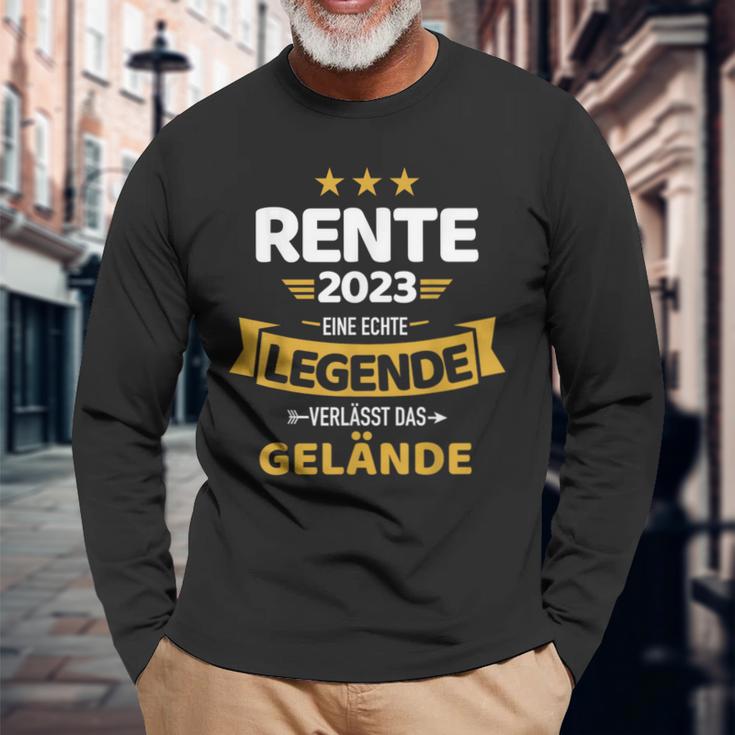 Rente 2023 Real Legend Leaves Terrain Pensioner Langarmshirts Geschenke für alte Männer