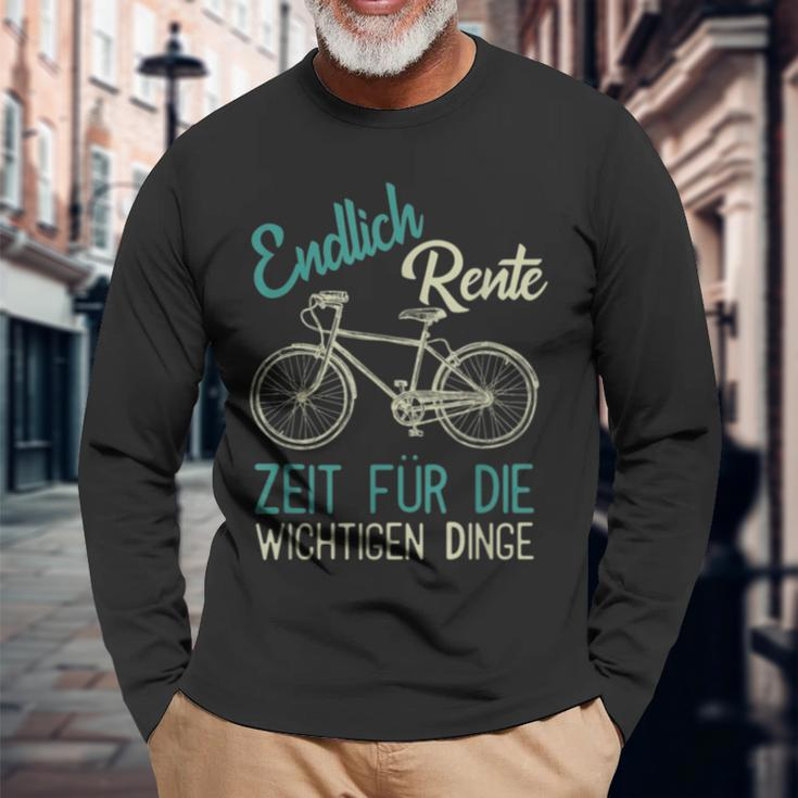 Rente Rentner Fahrrad Langarmshirts Geschenke für alte Männer