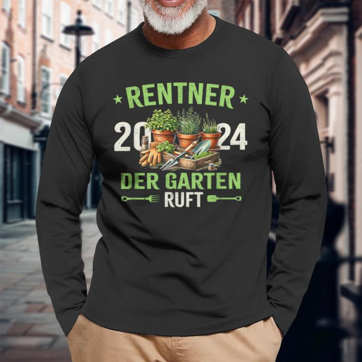Rentner 2024 Der Garten Ruft Rente 2024 Langarmshirts Geschenke für alte Männer