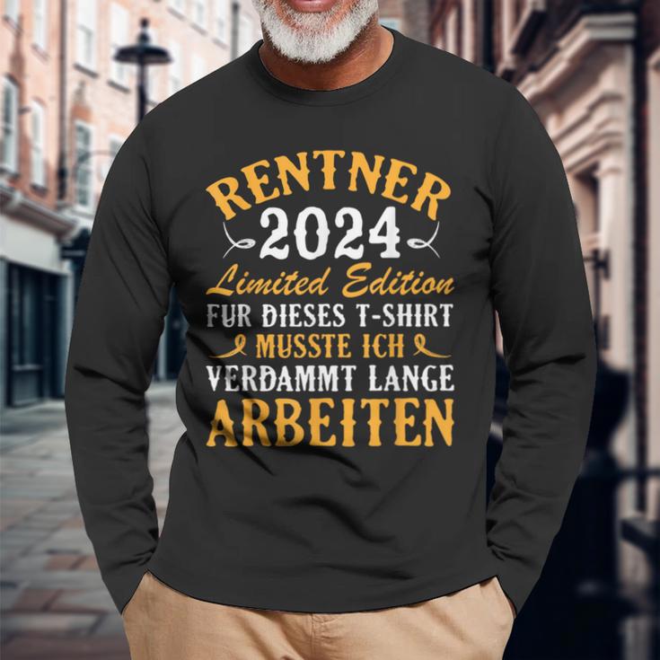 Rentner 2024 Retirement Langarmshirts Geschenke für alte Männer