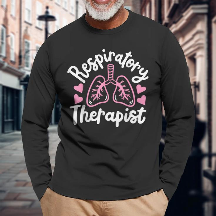 Respiratory Therapist Rt Registered Long Sleeve T-Shirt Gifts for Old Men