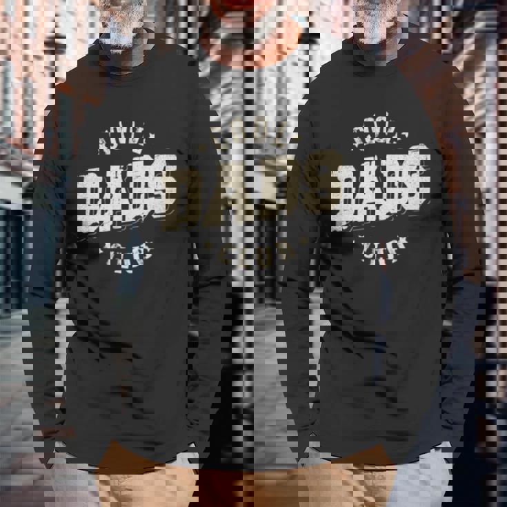 Retro Cool Dads Club Dad Pocket Fathers Day Long Sleeve T-Shirt Gifts for Old Men