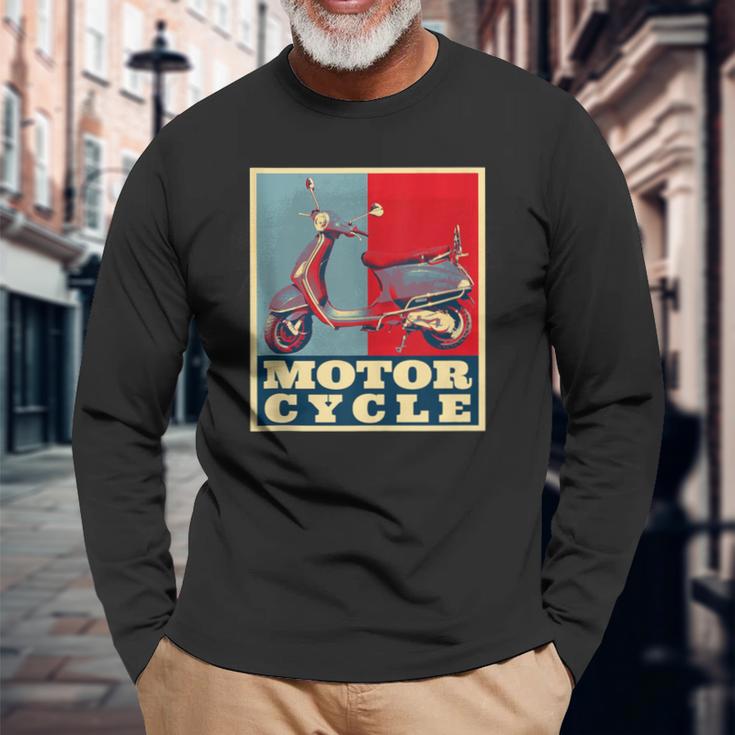 Retrointage Motorrad Herren Jungen Papa Biker Rider Bike Langarmshirts Geschenke für alte Männer