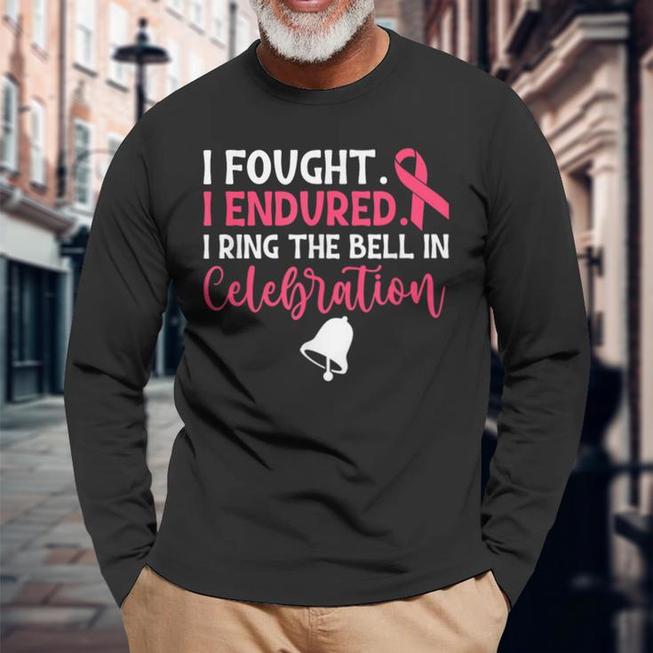 Ring The Bell Last Day Of Chemo End Of Chemo Cancer Survivor Long Sleeve T-Shirt Gifts for Old Men