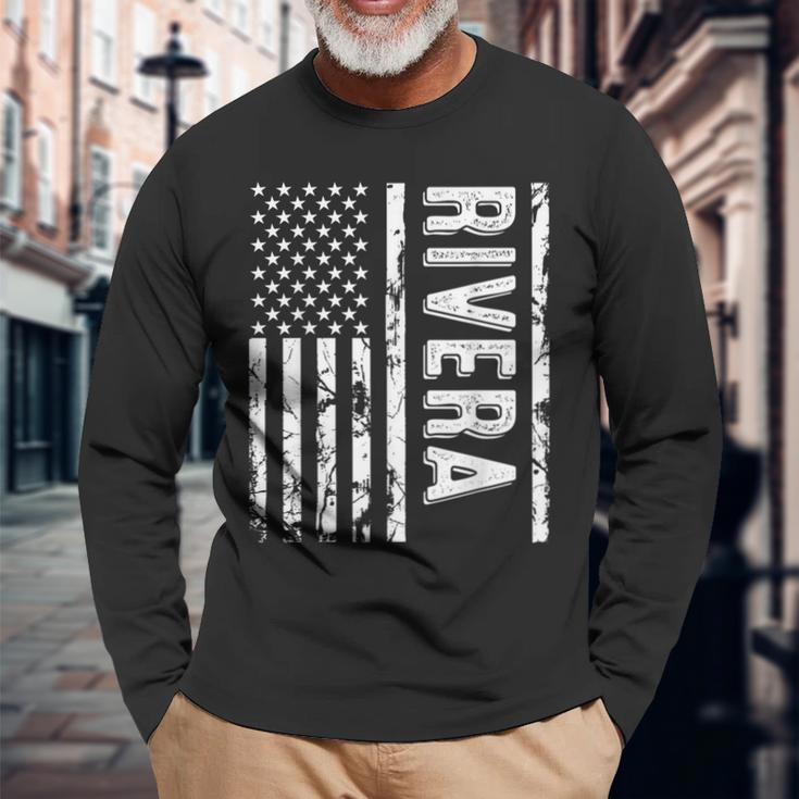 Rivera Last Name Surname Team Rivera Family Reunion Long Sleeve T-Shirt Gifts for Old Men