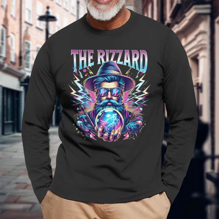 The Rizzard Rizz Wizard Meme Rizz Long Sleeve T-Shirt Gifts for Old Men