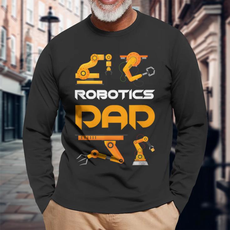 Robotik Papa Langarmshirts Geschenke für alte Männer