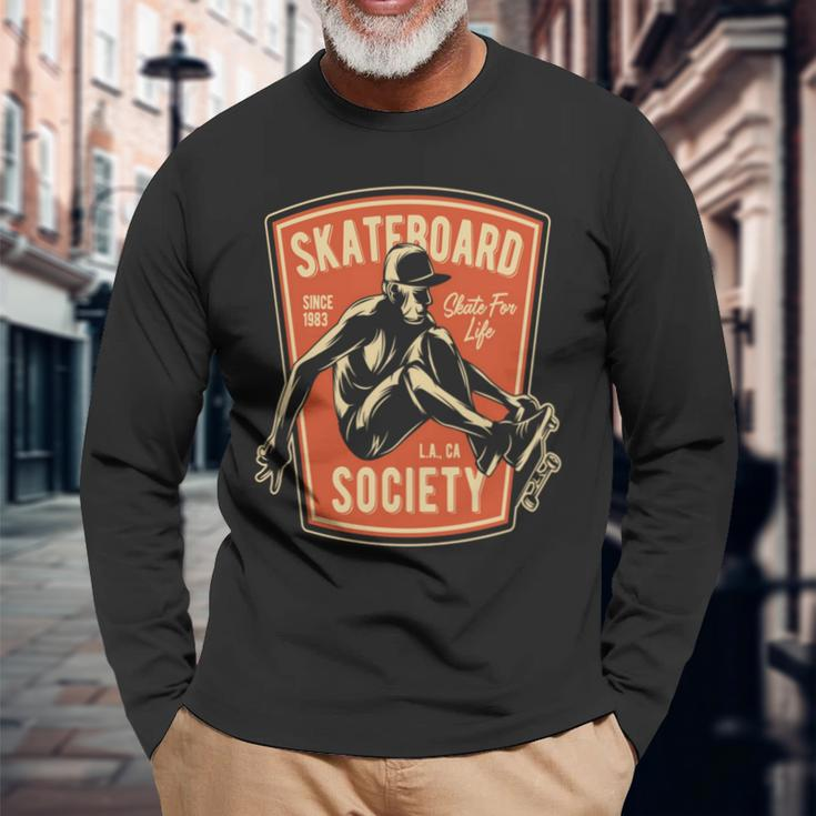 Rochen Sie Für Das Leben 1983 Für Mann Boys' Skateboard Long-Sleeved Langarmshirts Geschenke für alte Männer