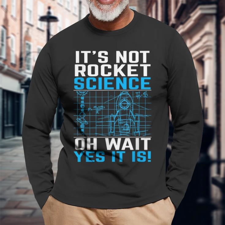 Rocket Science Rocket Science Long Sleeve T-Shirt Gifts for Old Men
