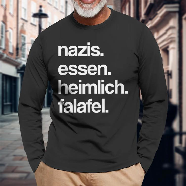 S Essen Secret Falafel Anti-Rassism Langarmshirts Geschenke für alte Männer