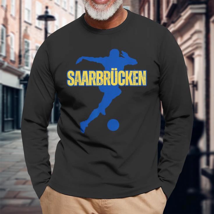 Saarbrücken Football Home Fan Saarland Stadium Langarmshirts Geschenke für alte Männer