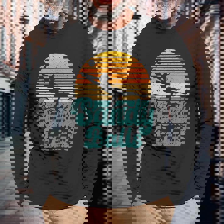 Sandy Balls Beach Volleyball Player Coach Fan Sports Long Sleeve T-Shirt Gifts for Old Men Sandy Balls Beach Volleyball Player Coach Fan Sports Long Sleeve T-Shirt Gifts for Old Men