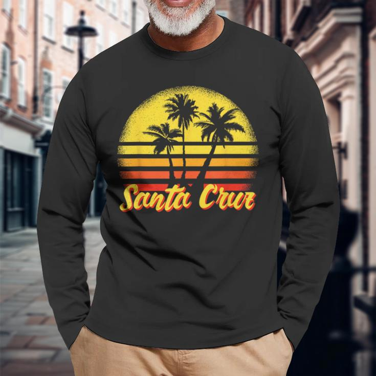 Santa Cruz Ca California 70S 80S Retro Vintage Langarmshirts Geschenke für alte Männer