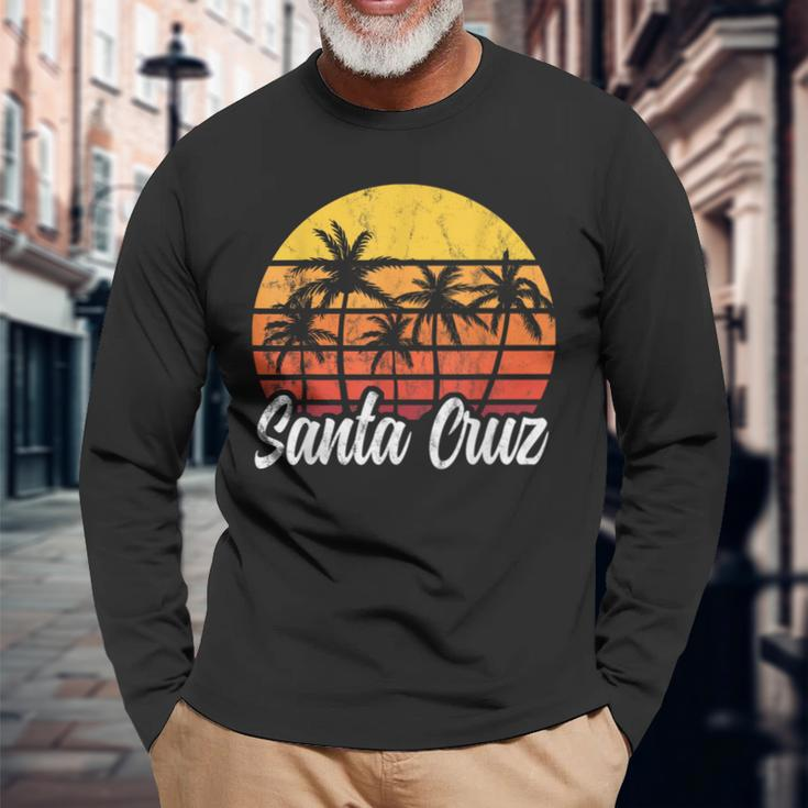 Santa Cruz Retro Vintage 70S 80S California Langarmshirts Geschenke für alte Männer