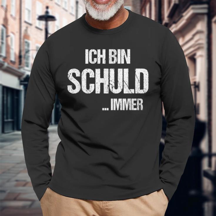 Sarcasm Ich Bin Schuld Langarmshirts Geschenke für alte Männer