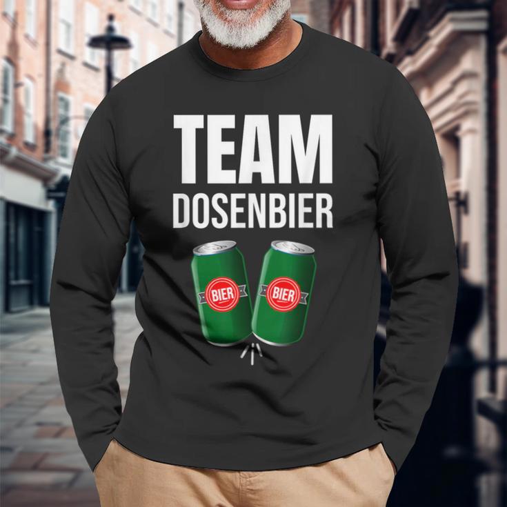 Saufn Saufnn Junggesellenabschied Frau Mann Team Dosenbier Langarmshirts Geschenke für alte Männer