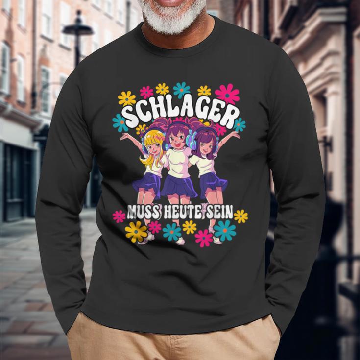 Schlager Muss Heute Sein Langarmshirts Geschenke für alte Männer