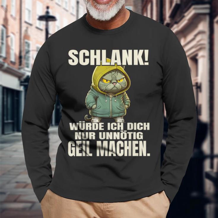 Schlank Würde Ich Dich Nur Unnecessary Geil Machen Langarmshirts Geschenke für alte Männer