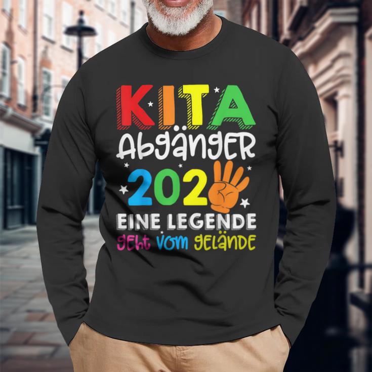 Schulkind Einschulung Schule Letzter Tag Kita Abgänger 2024 Langarmshirts Geschenke für alte Männer