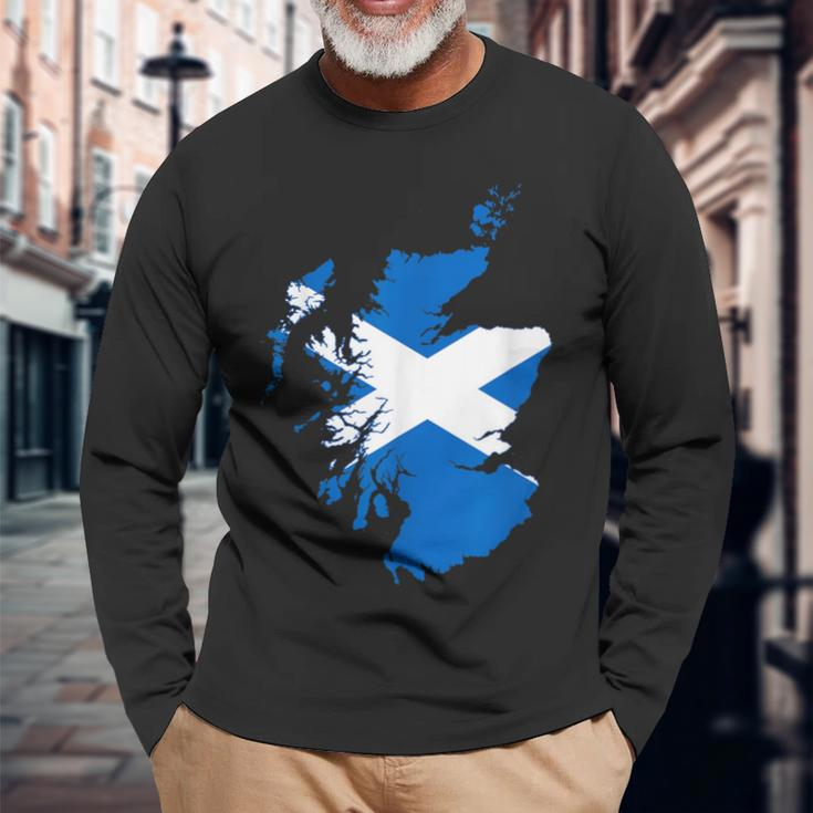 Scotland Scotland Scotland Flag S Langarmshirts Geschenke für alte Männer