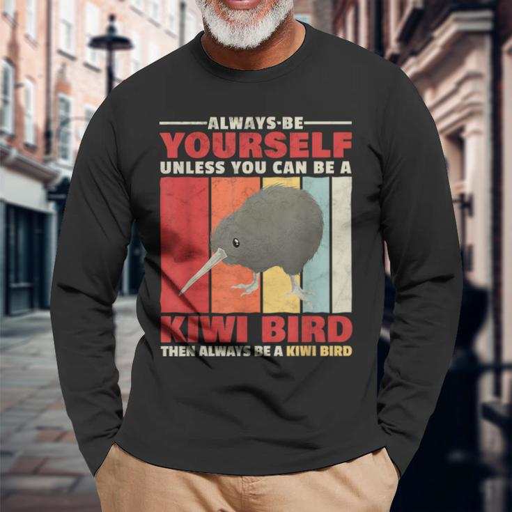Sei Ein Kiwi New Zealand Snow Bouquet Kiwi Bird Langarmshirts Geschenke für alte Männer