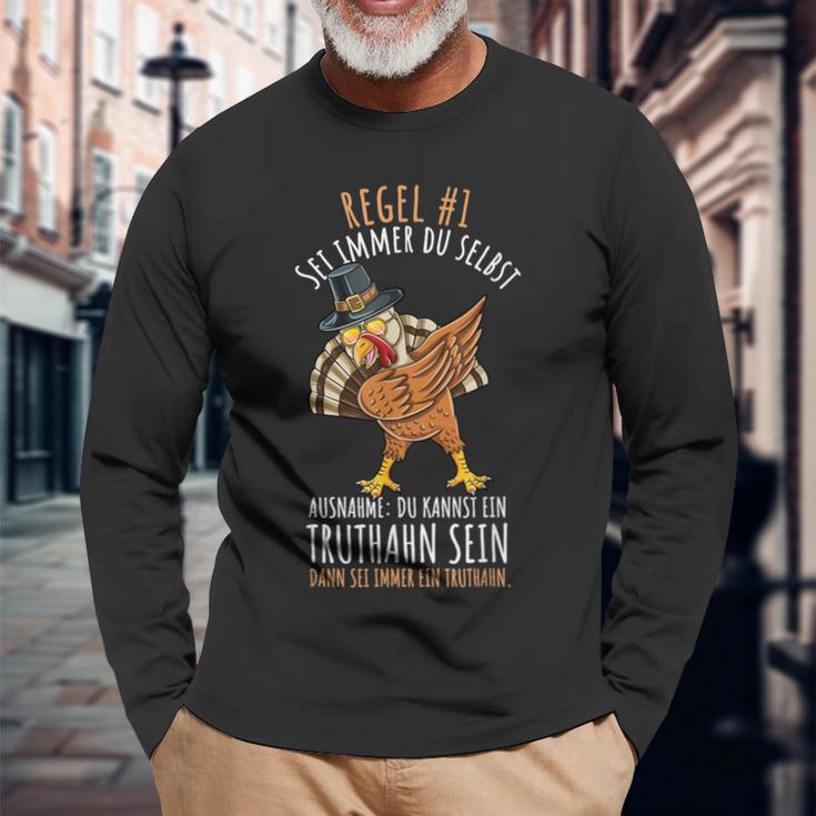 Sei Immer Du Selbst Lustiges Fleischer Truthahn Langarmshirts Geschenke für alte Männer