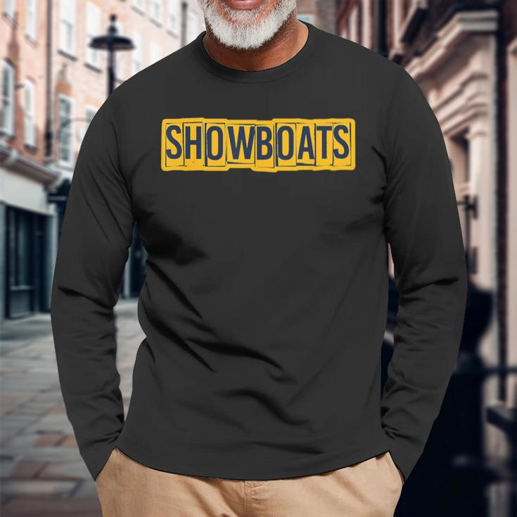 Showboats Memphis Football Tailgate Long Sleeve T-Shirt Gifts for Old Men