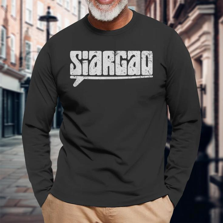 Siargao Surf Surfing Philippines Long Sleeve T-Shirt Gifts for Old Men