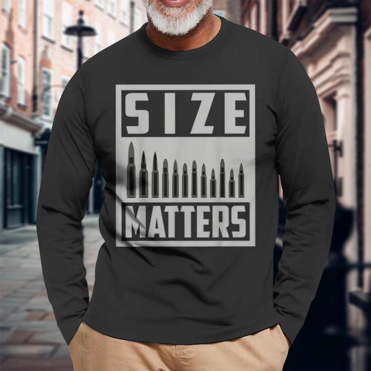 Size Does Matter Cute Expert Hit Man Long Sleeve T-Shirt Gifts for Old Men