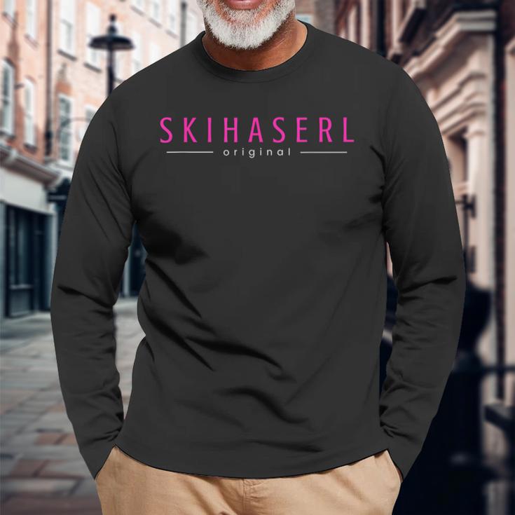 Skihaserl Original Apres Ski Bunny Afterski Hüttengaudi Langarmshirts Geschenke für alte Männer