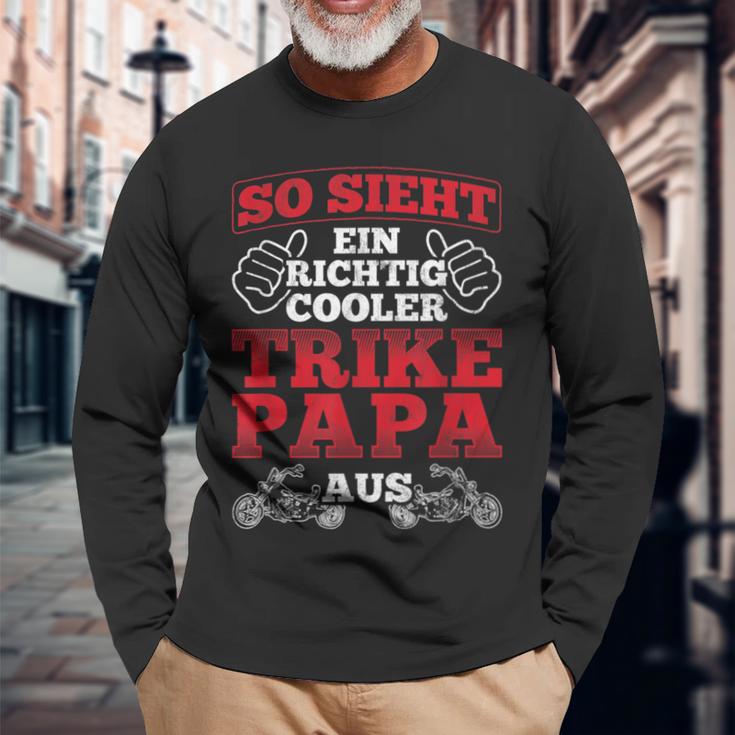 So Sieht Cooler Trike Papa Ausater Trike Langarmshirts Geschenke für alte Männer