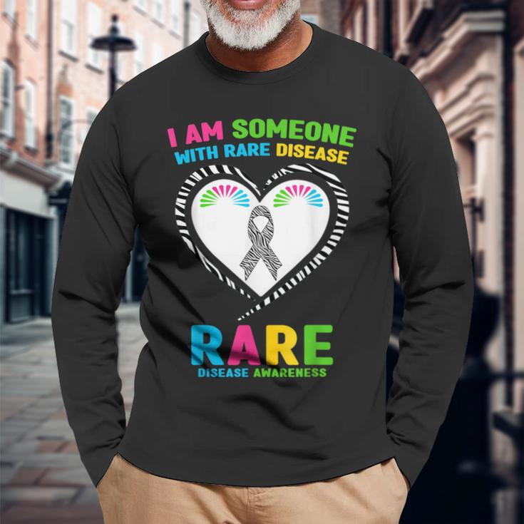 I Am Someone Rare Disease Rare Disease Awareness Long Sleeve T-Shirt Gifts for Old Men