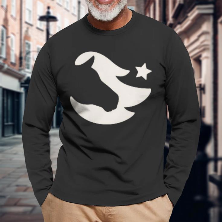 Stalles Weißes Stern-Logo Langarmshirts Geschenke für alte Männer