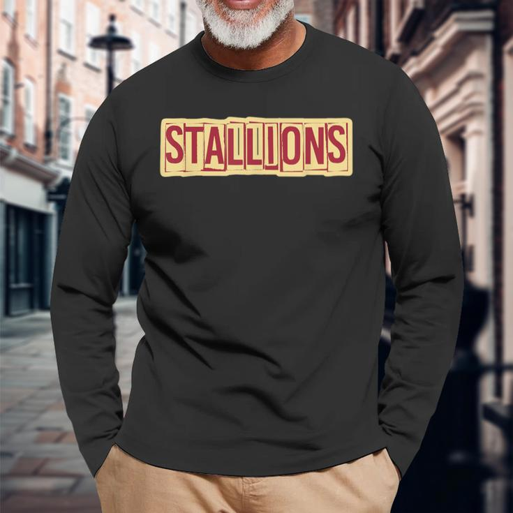 Stallions Birmingham Football Tailgate Long Sleeve T-Shirt Gifts for Old Men