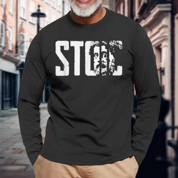 Stoic Stoisch Markus Aurel Stoicism Langarmshirts Geschenke für alte Männer